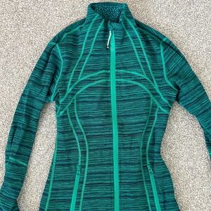 Lululemon green and navy define jacket